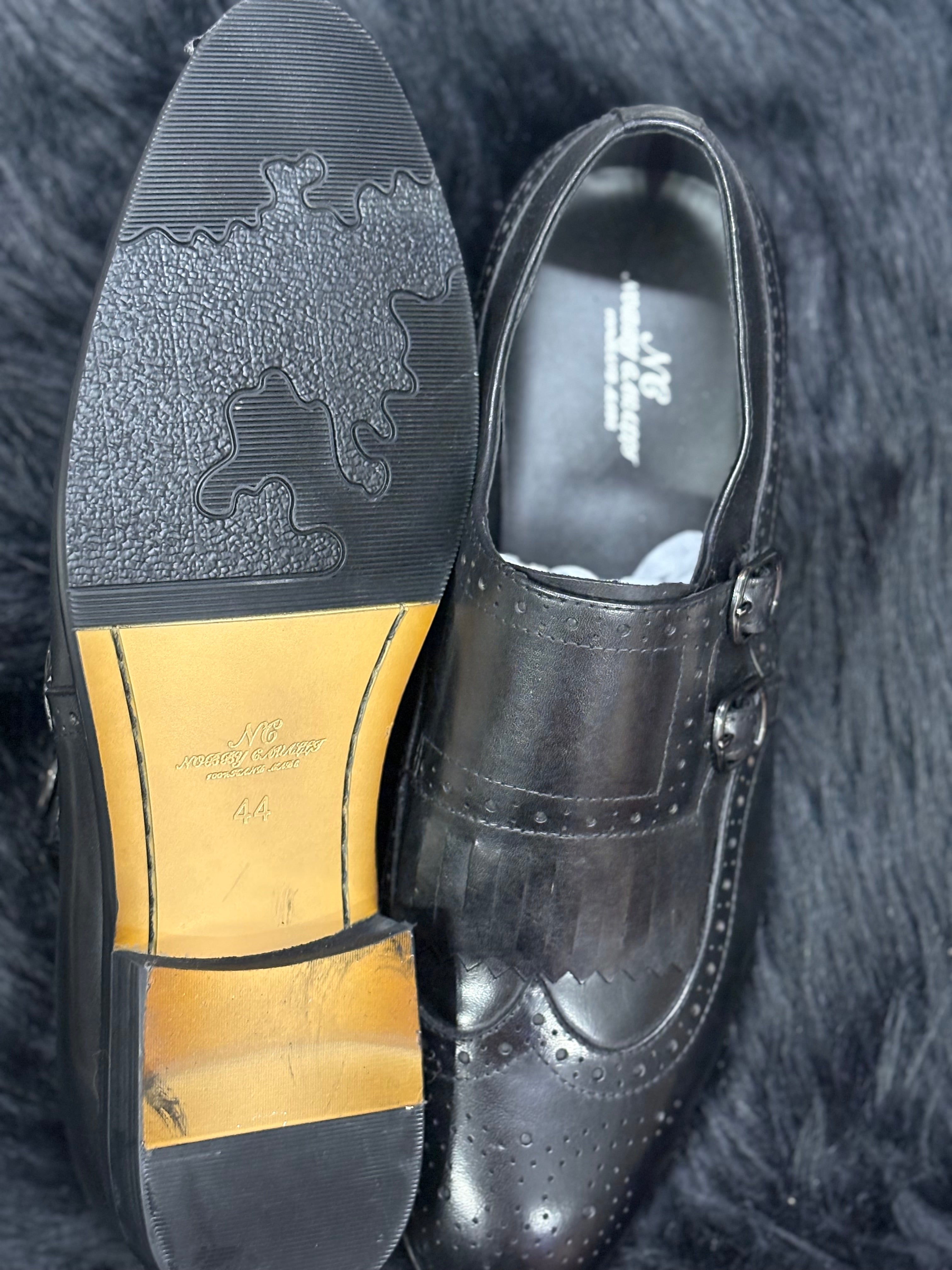 Shoes for men/ Luxury Black "Gator-Print" Textured Oxfords