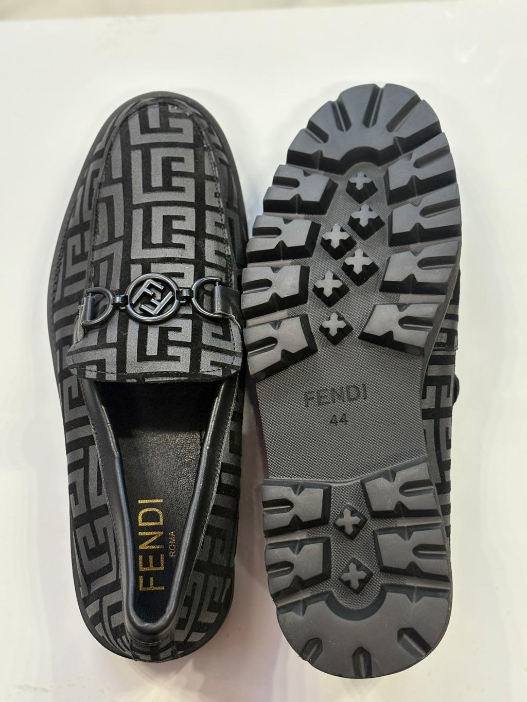 Shoes for men / Fendi FF Logo Lug-Sole Loafers